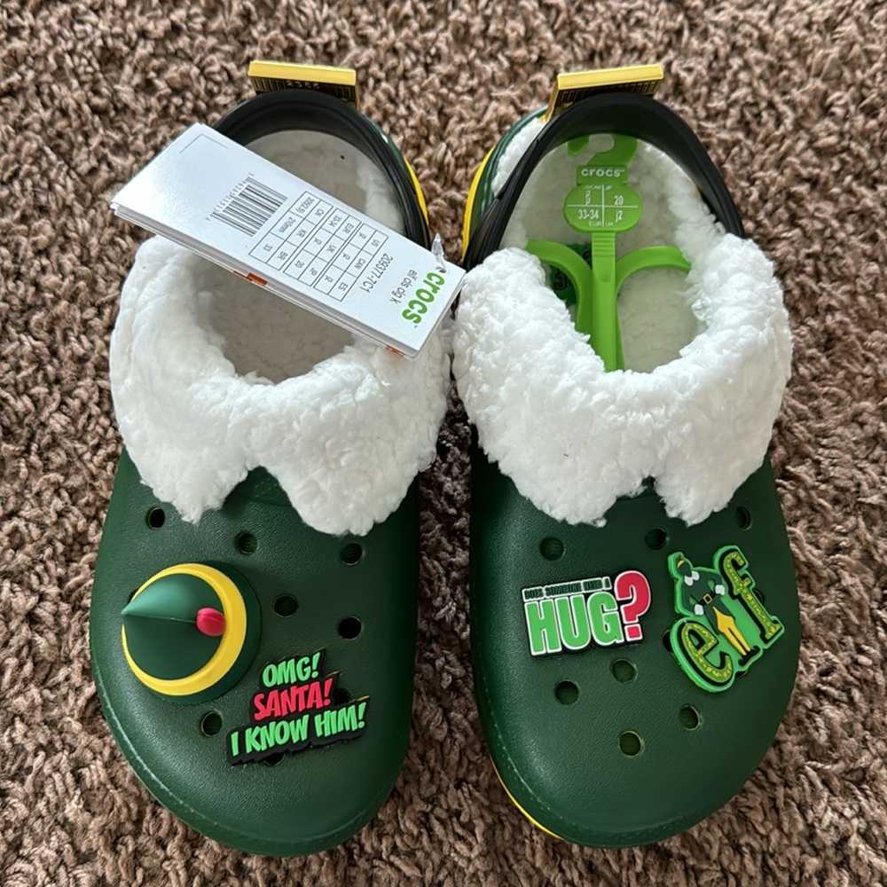NEW in package Elf Crocs